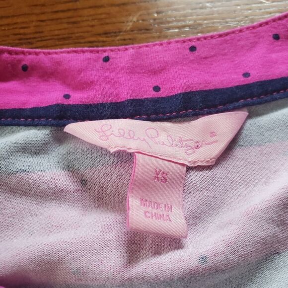 Lilly Pulitzer Beckett pink&blue striped dress - Picture 2 of 4